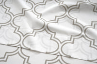 100% Organic Washed Cotton Sheet Set - Trellis Silver