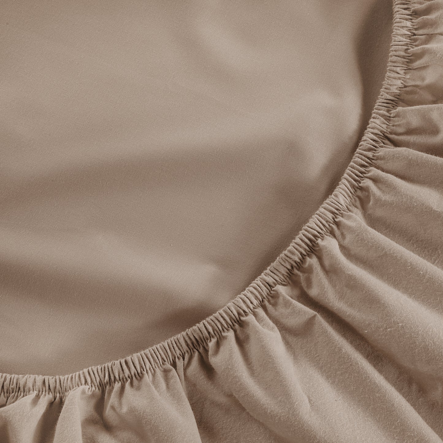 100% Organic Washed Cotton Sheet Set - Taupe