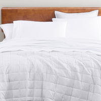 100% Organic Washed Cotton Sheet Set - White