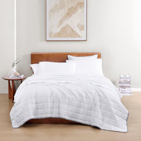 100% Organic Washed Cotton Sheet Set - White