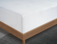 100% Organic Washed Cotton Sheet Set - Ticking Stripe Cobalt Blue