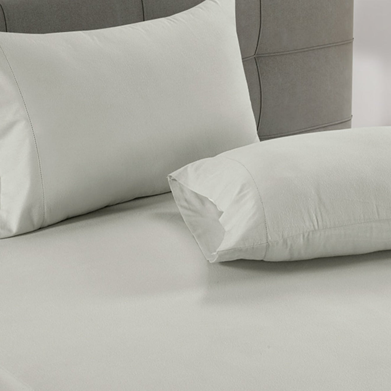 100% Organic Washed Cotton Sheet Set - Mineral