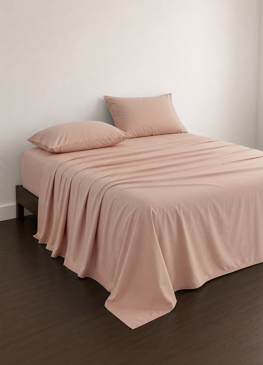 100% Cotton Percale Sheet Set - Sepia Rose