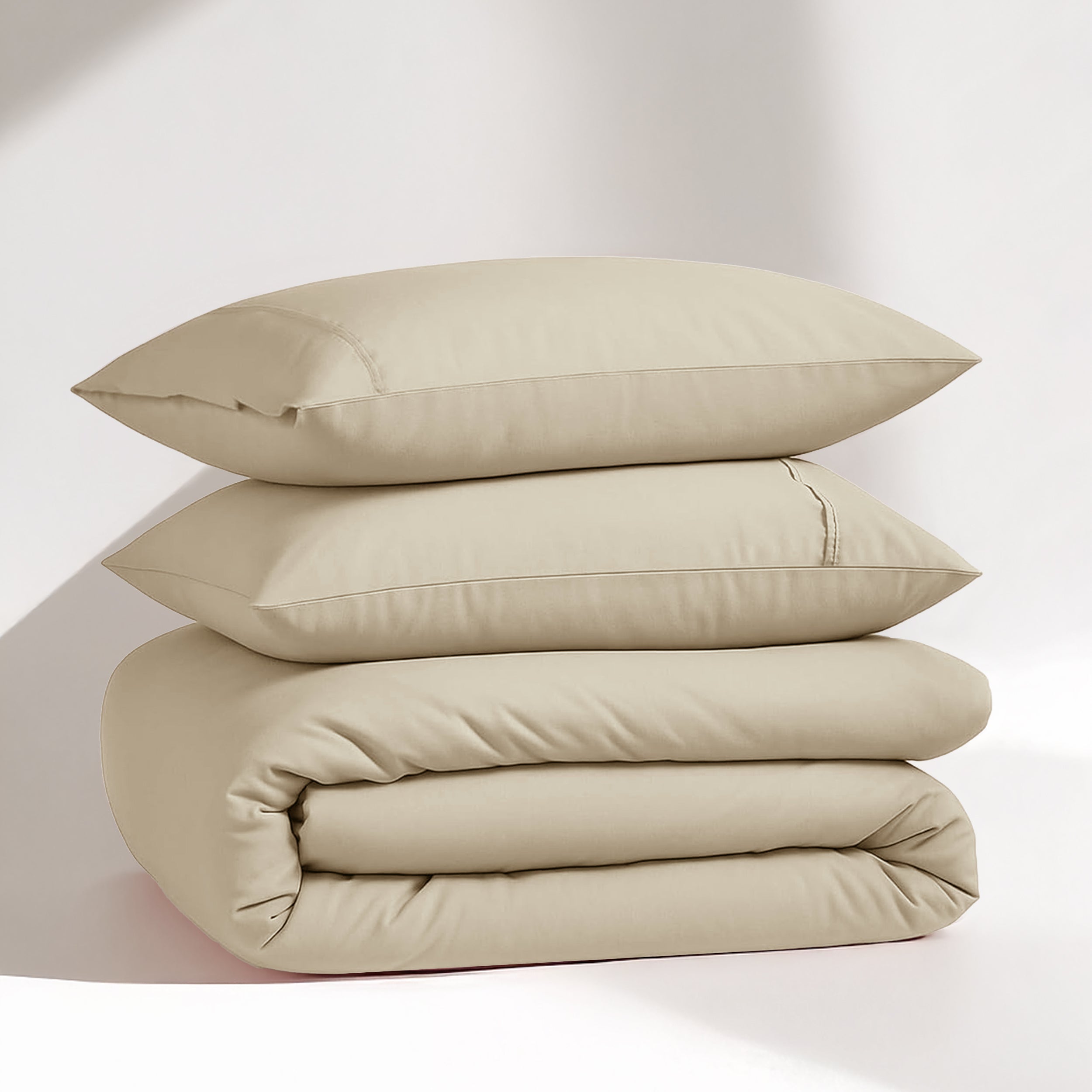 100% Organic Washed Cotton Quilt Cover Set - Linen
