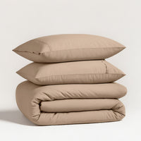 Organic Cotton Bedding & Towel Bundle - Taupe