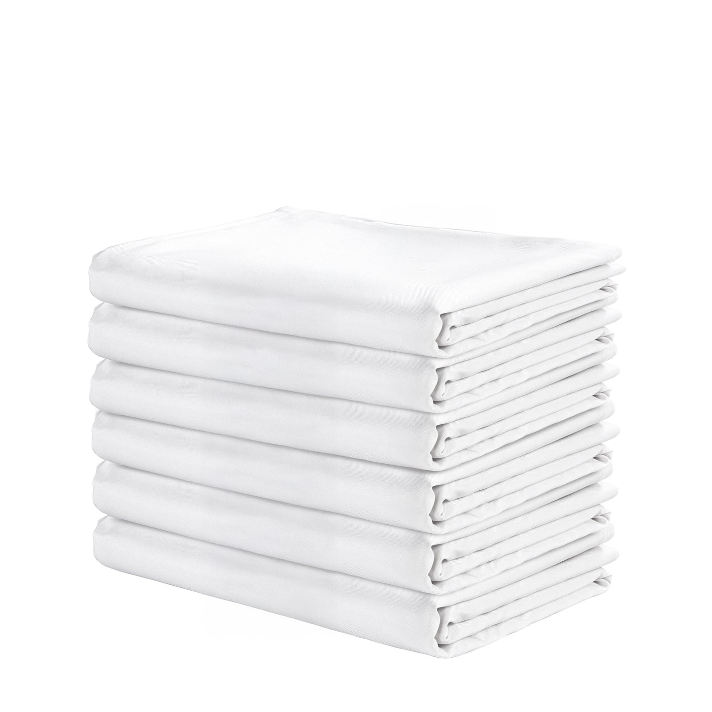 Set of 6 - Solid Tablecloths 6 seat 152x213cm - White