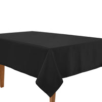 Set of 6 - Solid Tablecloths 6 seat 152x213cm - Black