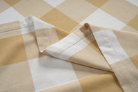 Tablecloth 8 seat 150x260cm - Beige Check