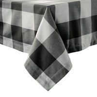 Tablecloth 8 seat 150x260cm - Black White Check