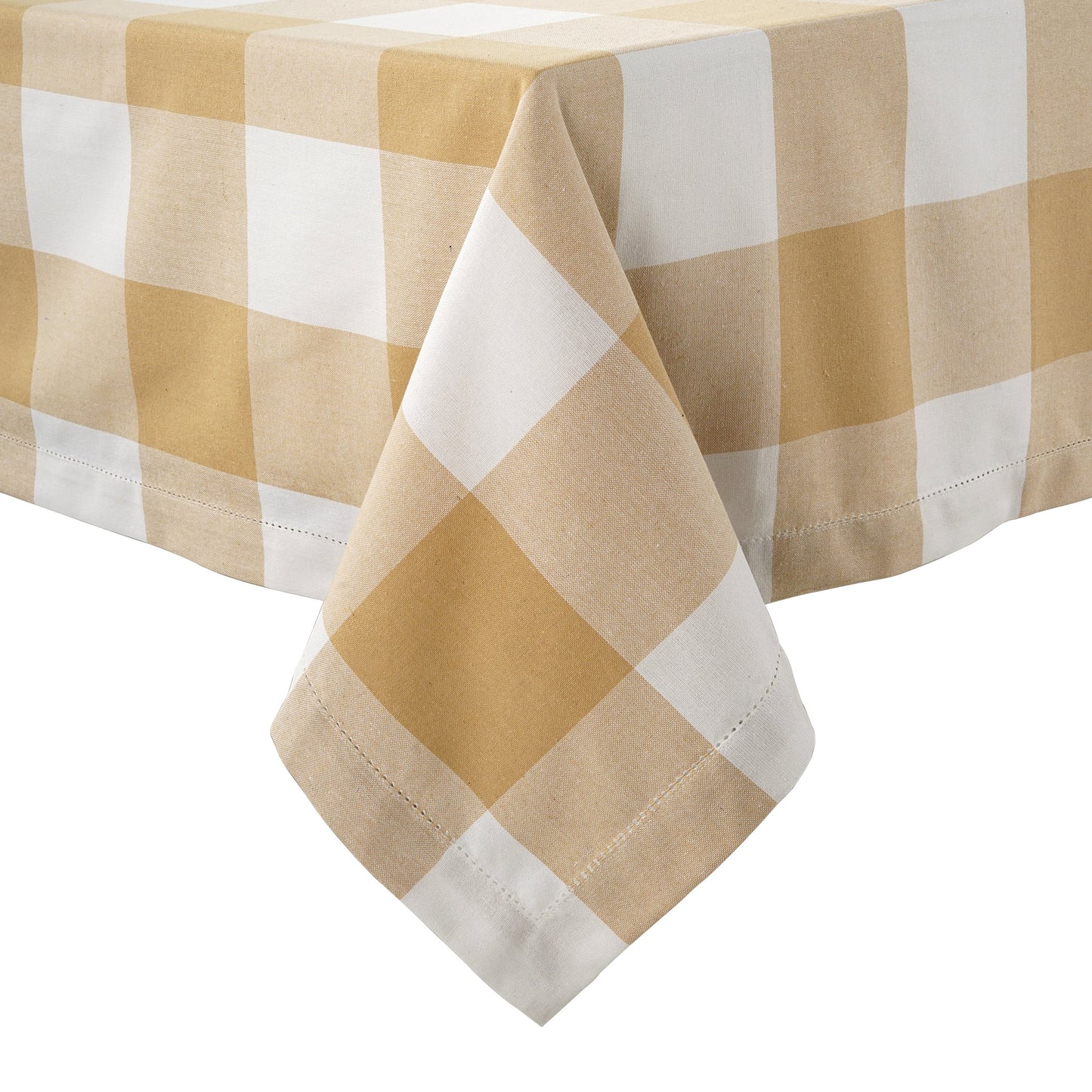 Tablecloth 10 seat 150x304cm - Beige Check