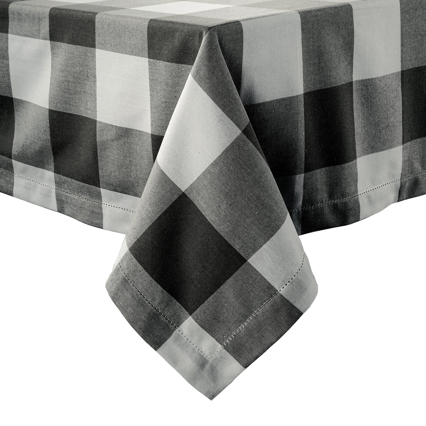 Tablecloth 10 seat 150x304cm - Black White Check
