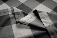 Tablecloth 10 seat 150x304cm - Black White Check