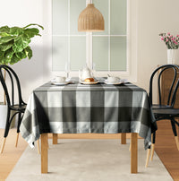 Tablecloth 10 seat 150x304cm - Grey Check