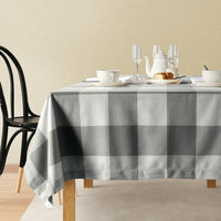 Tablecloth 6 seat 150x210cm - Grey Check