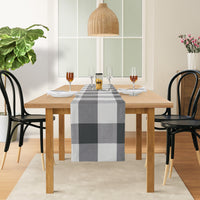 Table Runner 33x304cm - Grey Check