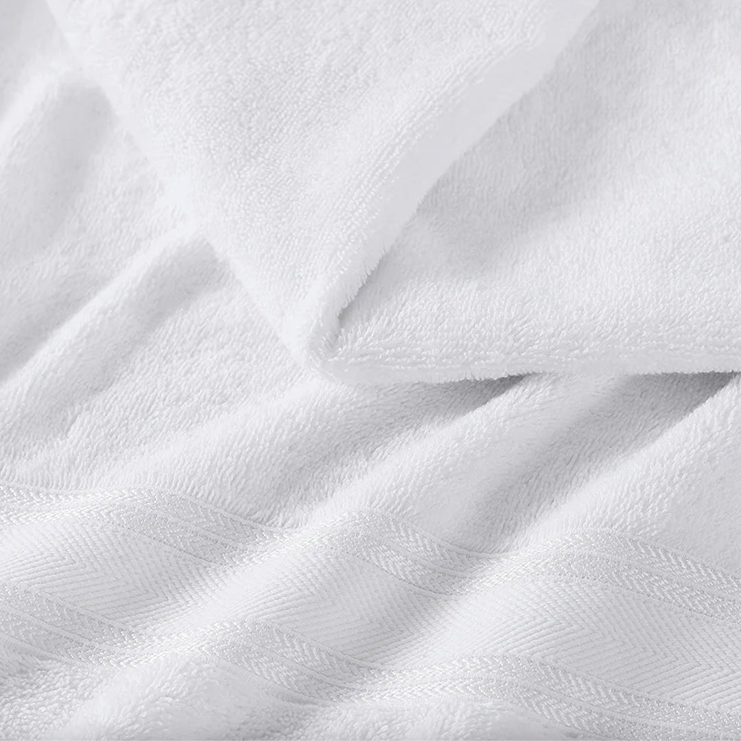18 Piece 100% Cotton Towel Set 550GSM - White