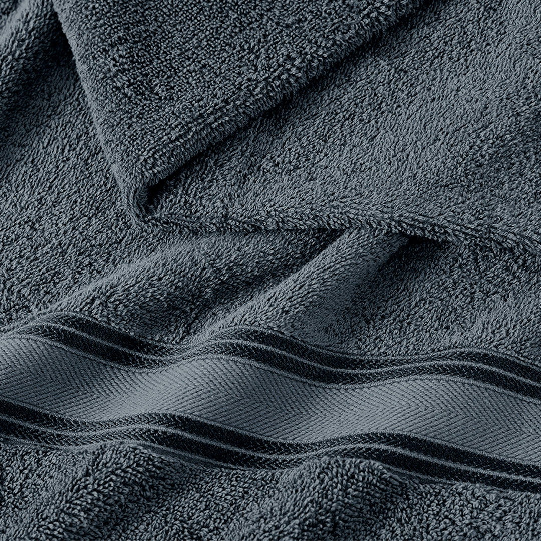 6 Piece Cotton Towel Set 550GSM - Grey