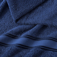 12 Piece 100% Cotton Towel Set 550GSM - Navy