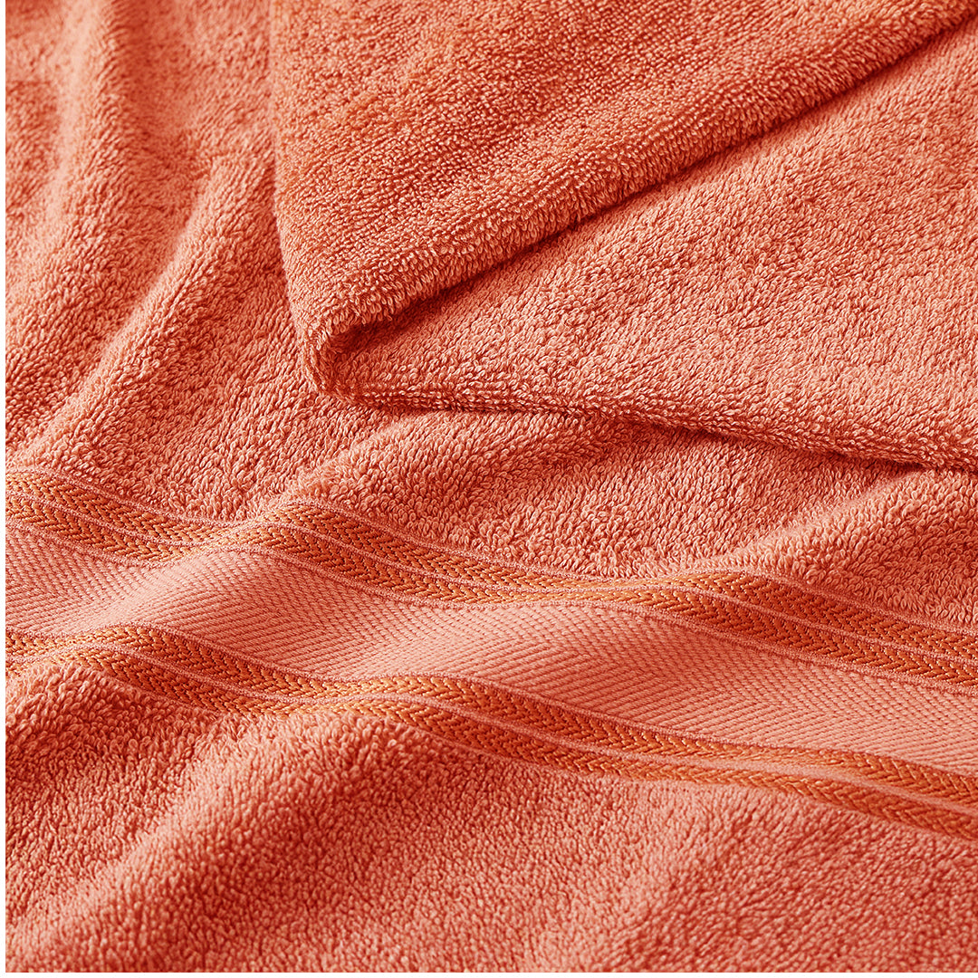 6 Piece Cotton Towel Set 550GSM - Tigerlily