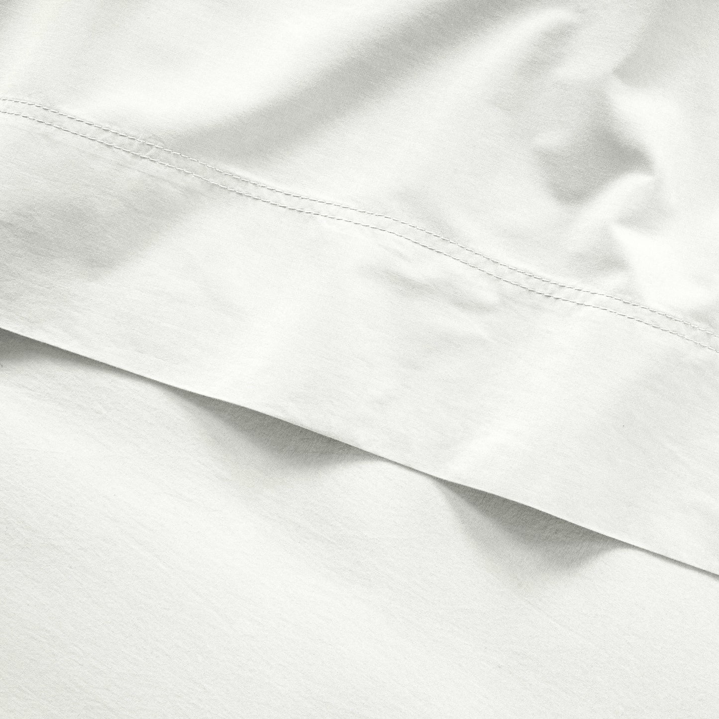 100% Cotton Percale Sheet Set - White